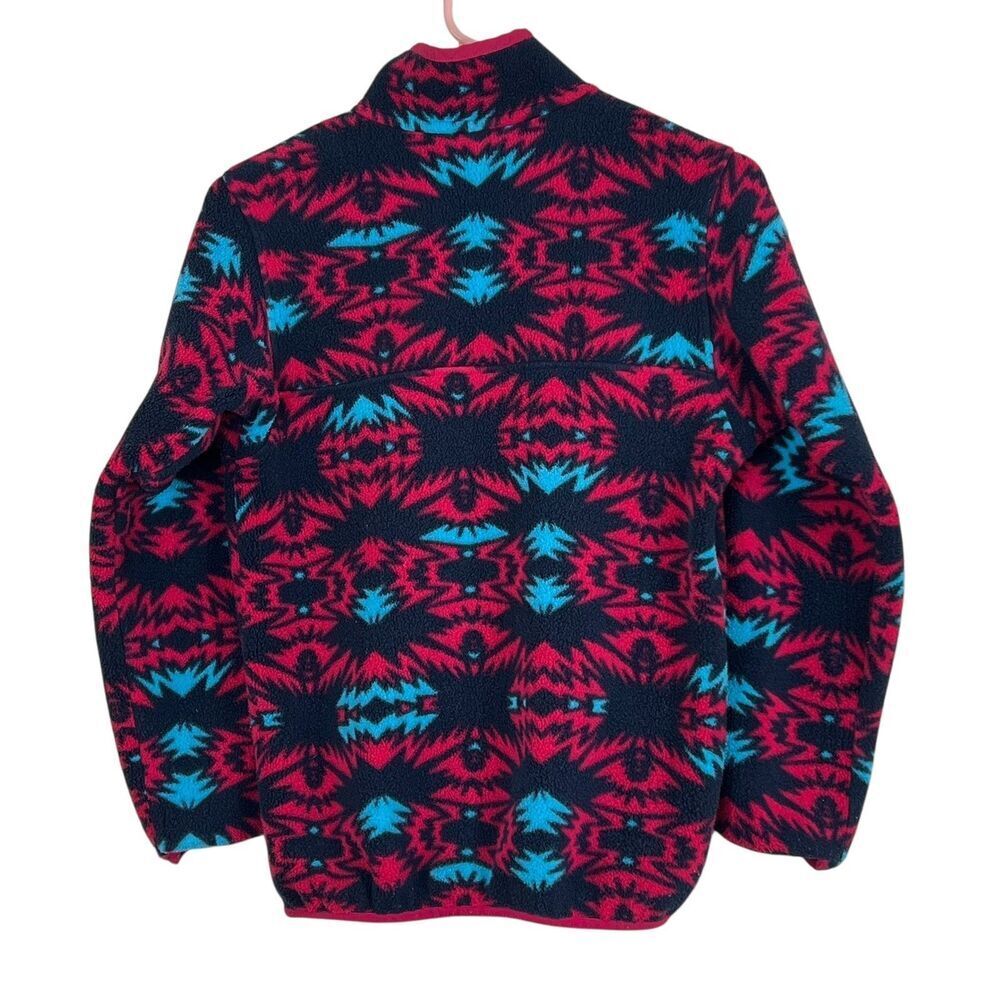 Patagonia Synchilla Snap-T Fleece Pullover Aztec Print Button Up Girls L (12) - Picture 2 of 10